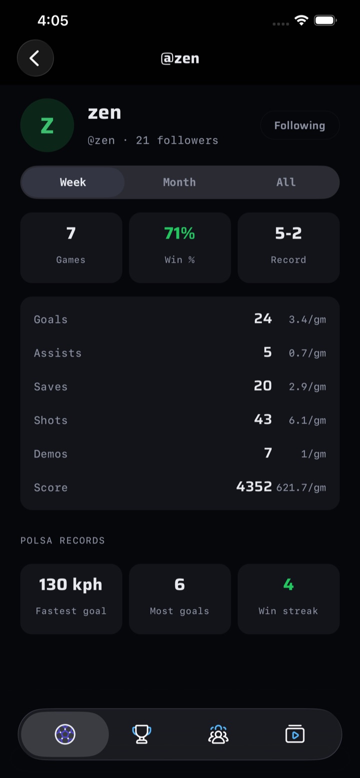Polsa app screenshot